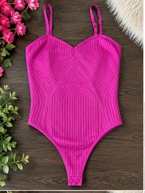 Hot Pink One-Piece Bodysuit size XS